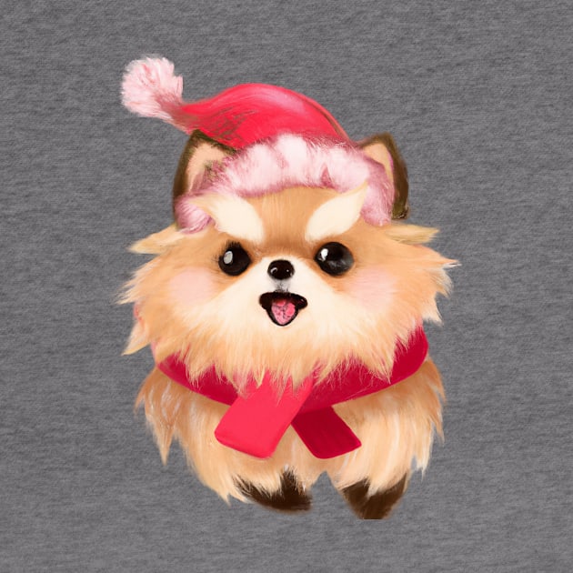 Cute Pomeranian Drawing by Play Zoo